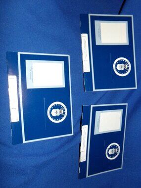 Vintage - New Set of 3 Cardboard US Air Force Pop-Up Photo Frames - 1947 Seal